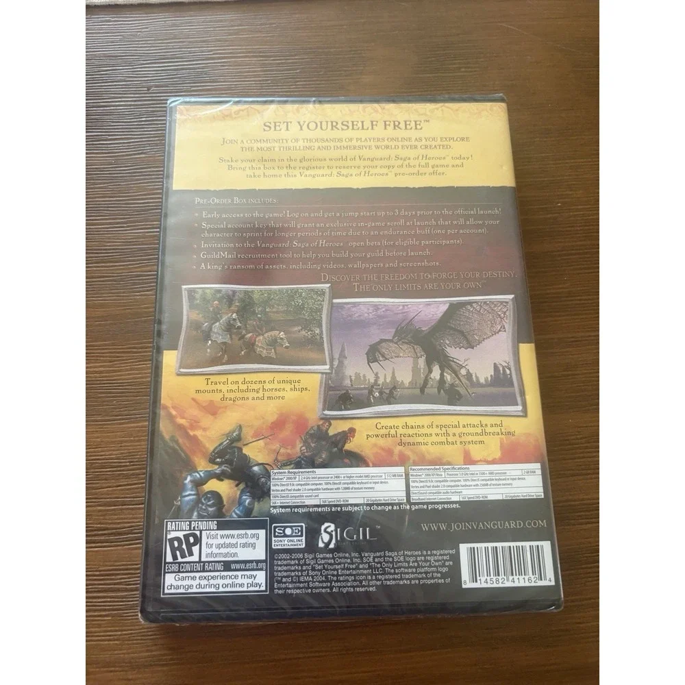 Vanguard: Saga of Heroes (PC, 2007) - New/Sealed